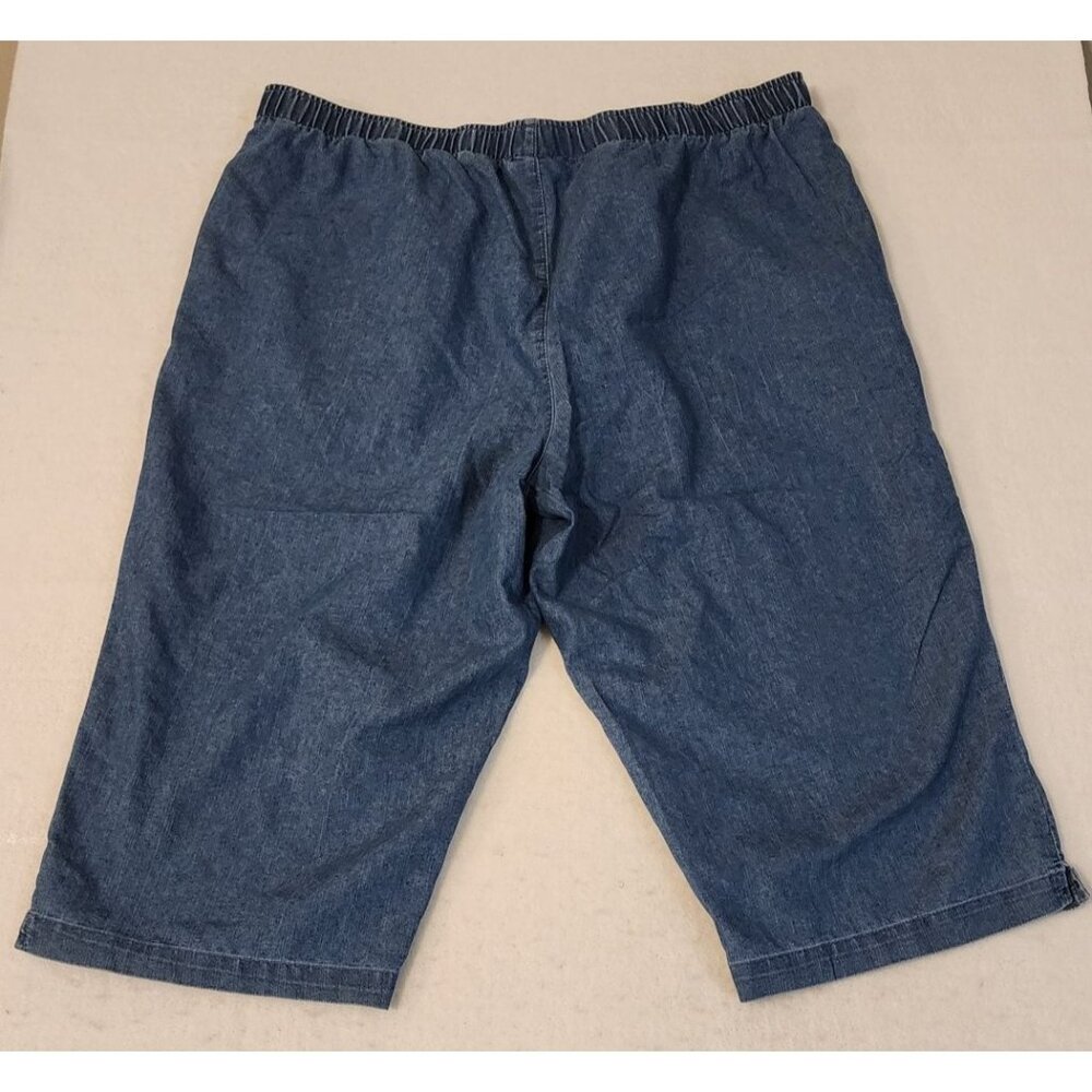 White Stag blue light denim stretch womens capri pants XXL/20